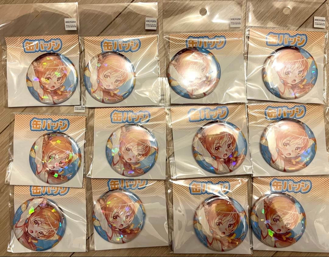 巴マミ　ホログラム缶バッジ　１２個　まどか☆マギカ　まどマギ　マギアレコード