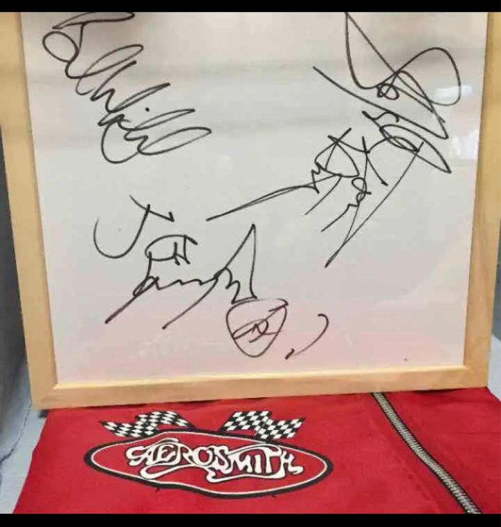 LIVE引退発表！レア！AEROSMITH エアロスミス⭐︎直筆サイン&おまけ付