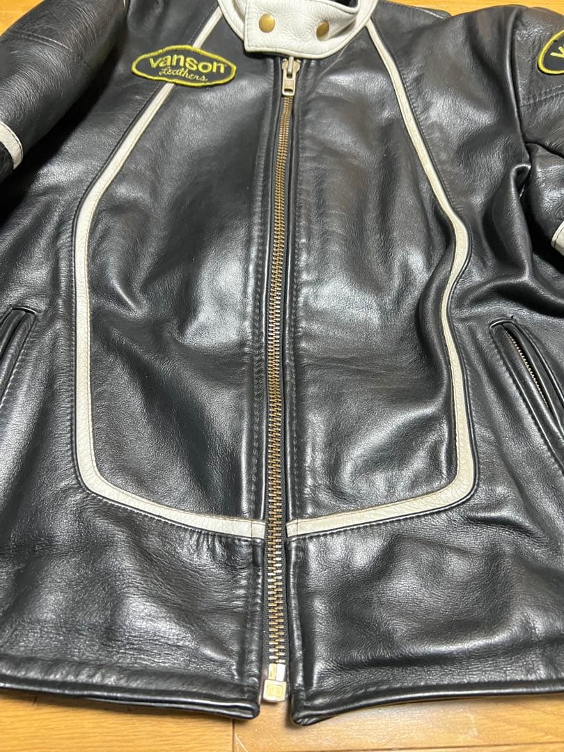 jiro様VANSON RJV シングル ライダース ジャケット USA製 40