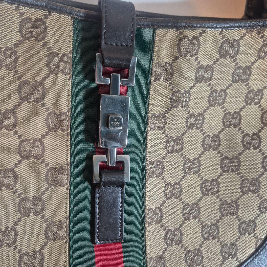 GUCCI　GGキャンバス　ジャッキーライン　シェリーライン　ワンショルダー