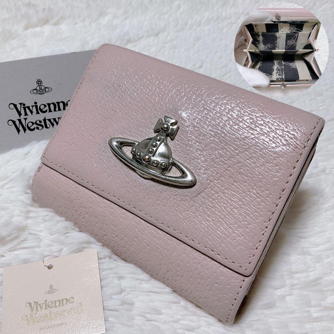 ♡限定♡ヴィヴィアンウエストウッド 三つ折り財布 がま口 ピンク オーブ 希少