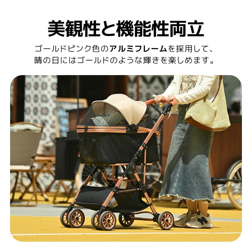 ペットカート　折りたたみ【新品】ドッグカート　分離式　取り外し可能　犬　猫　動物