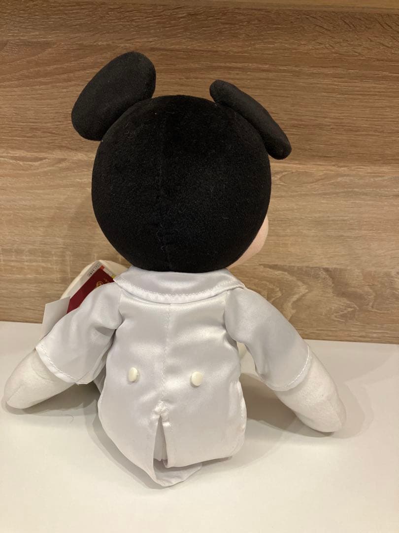 タグ付き ビックバンドビート ミッキー ぬいぐるみ 白タキ