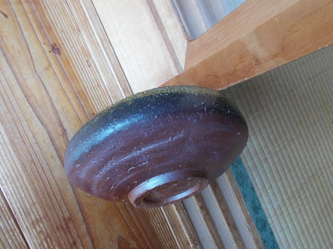 お値下げ　備前焼㉑　中片口鉢　かせゴマ　ボタモチ緋襷　丁斎作