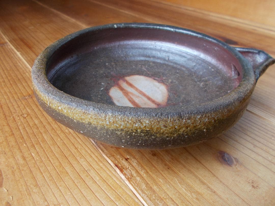 お値下げ　備前焼㉑　中片口鉢　かせゴマ　ボタモチ緋襷　丁斎作