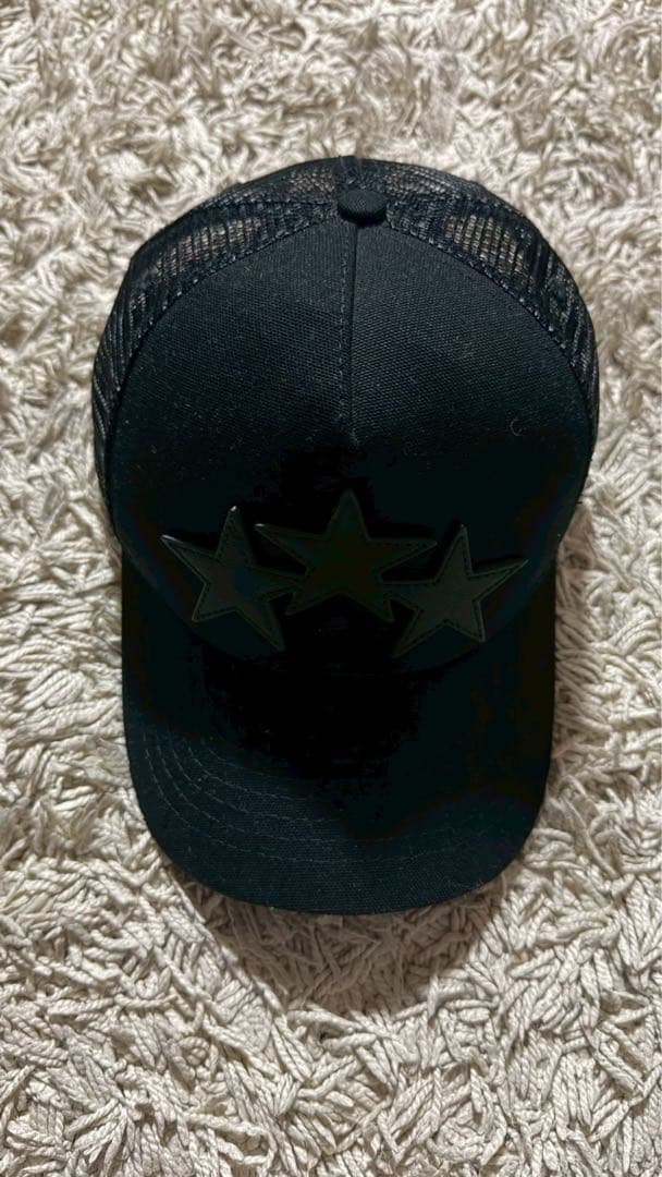 AMIRI アミリ　ブラック トラッカーキャップ