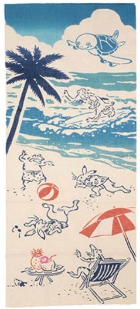 ANA HAWAII ホヌ かまわぬ 鳥獣戯画 手ぬぐいセット