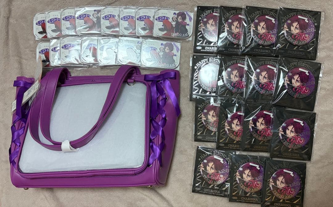 カリスマ　天堂天彦　バースデーグッズ2024 缶バッジ　WEGO 痛バッグ