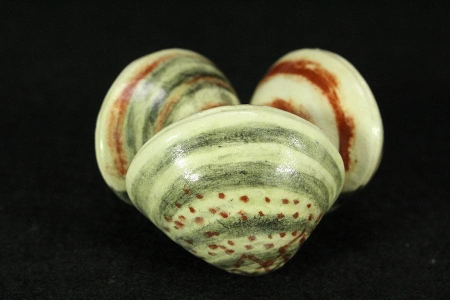 茶道具 三蛤 蓋置 共箱 雛祭り(K-LC868)