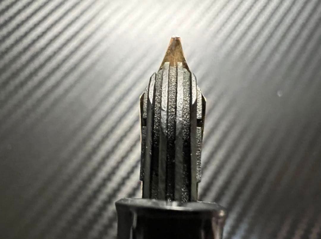 完動品 ペリカン 140 万年筆 グリーン 緑縞 OB 斜太字