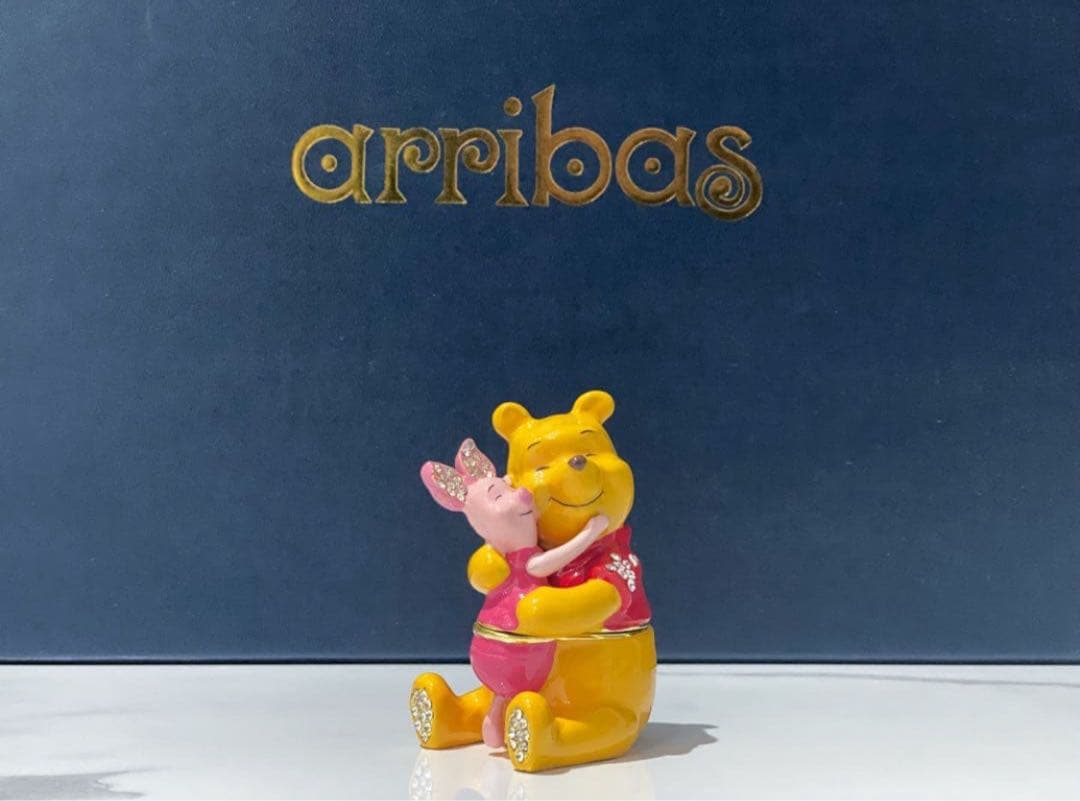 廃盤 限定品 ディズニー プーさん トリンケットボックス 英国製 Enamel