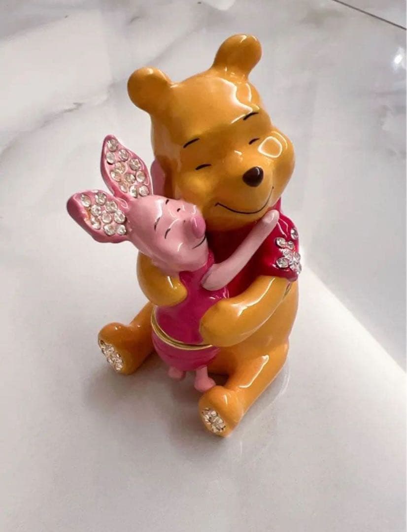 廃盤 限定品 ディズニー プーさん トリンケットボックス 英国製 Enamel