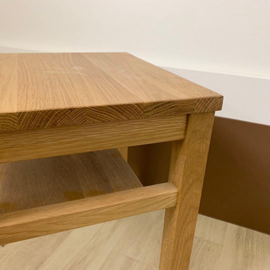MUJI 無印良品 サイドテーブルベンチ 無垢材