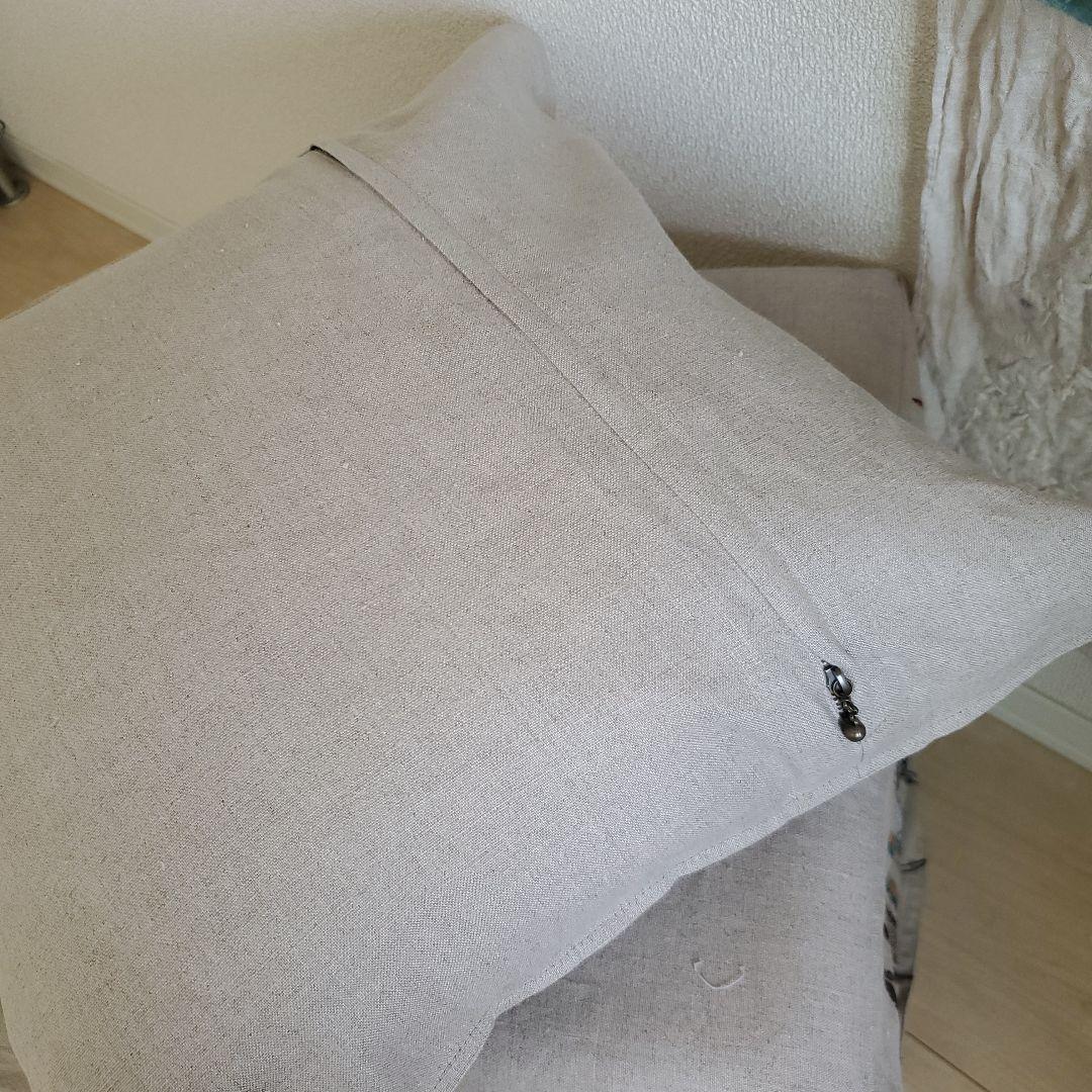 専用ページ　ハンドメイド❁ コーラル&タスク　Feathersクッションカバー