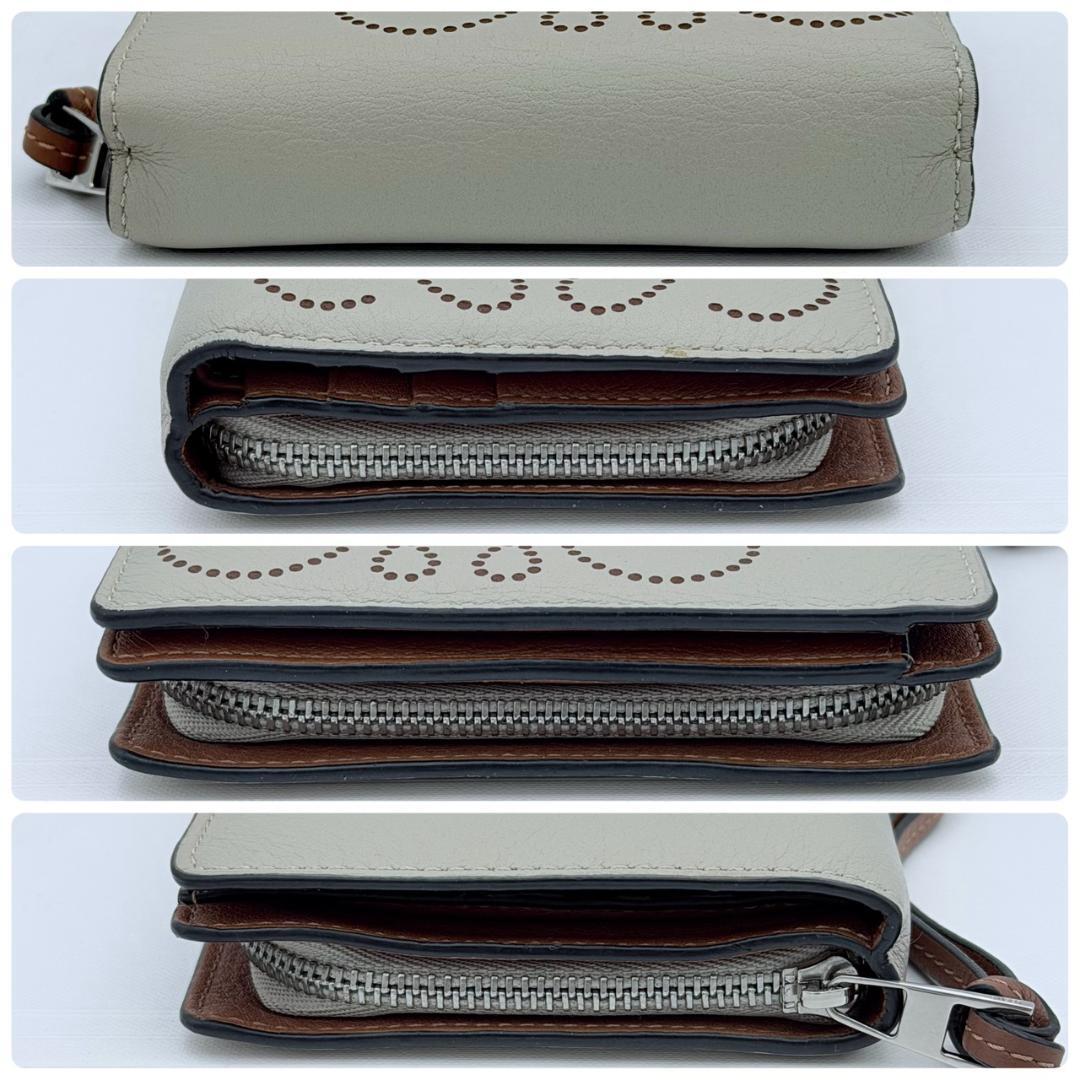 LOEWE ロエベ アナグラム コンパクト ジップウォレット ベージュ