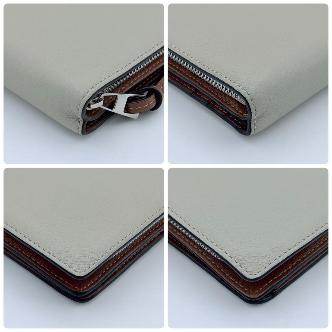 LOEWE ロエベ アナグラム コンパクト ジップウォレット ベージュ