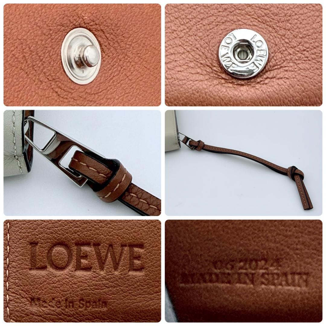 LOEWE ロエベ アナグラム コンパクト ジップウォレット ベージュ