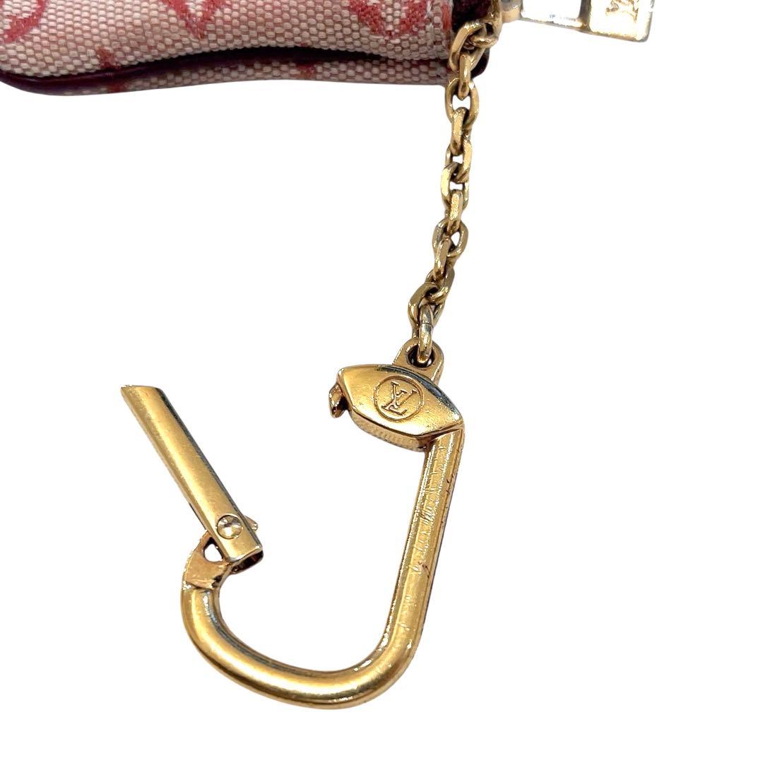 ルイヴィトン ケース モノグラムミニ ポシェットクレ ゴールド チェリー