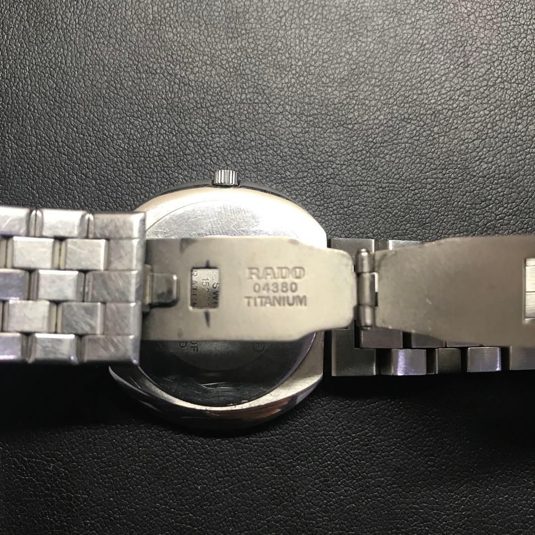 【希少品・美品】RADO DIASTAR クォーツ腕時計 ブラック 日付け表示