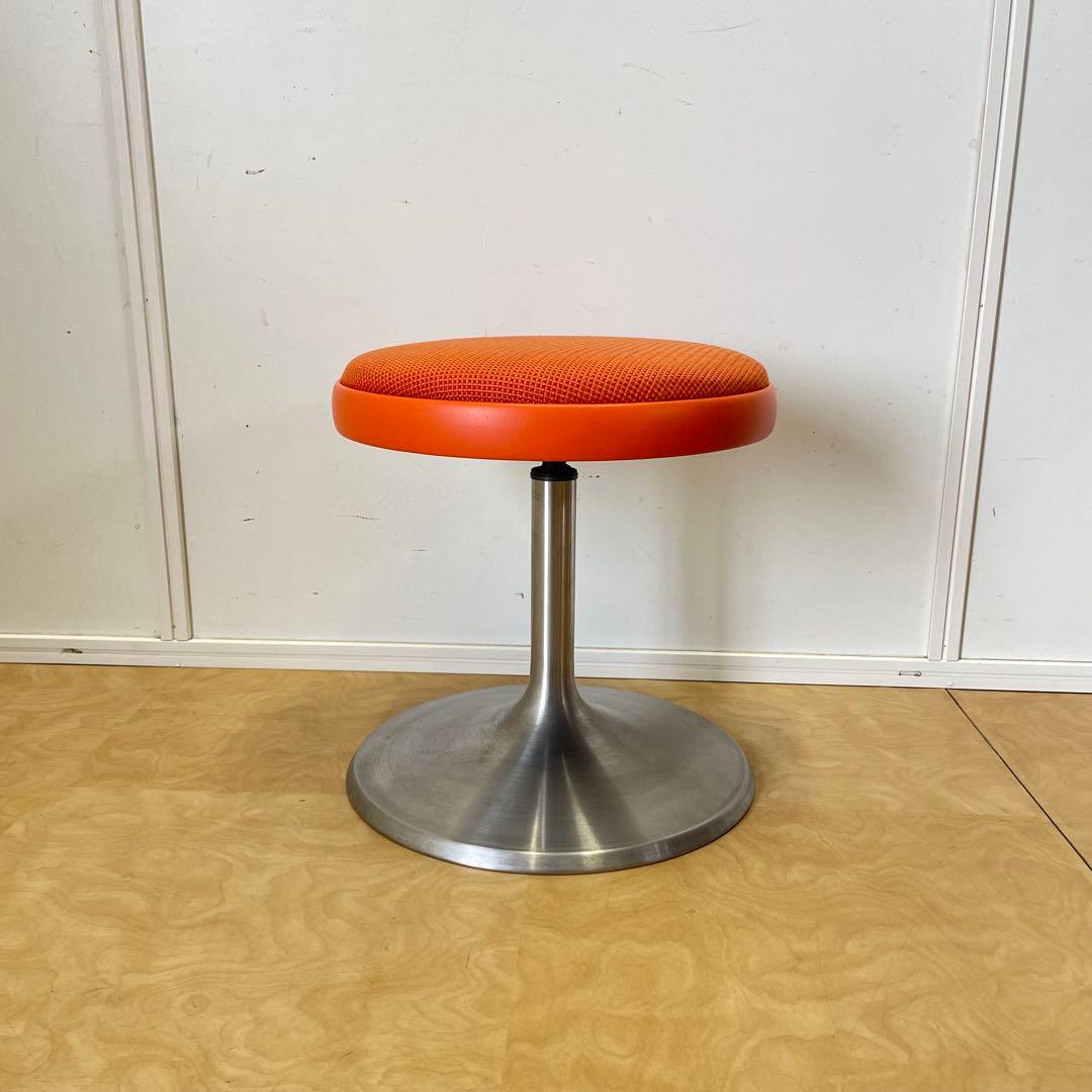 ビンテージ オカムラ 回転スツール チェア 椅子 イス レトロ アンティーク