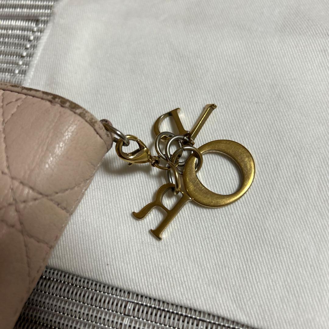 Dior ピンク三つ折り財布