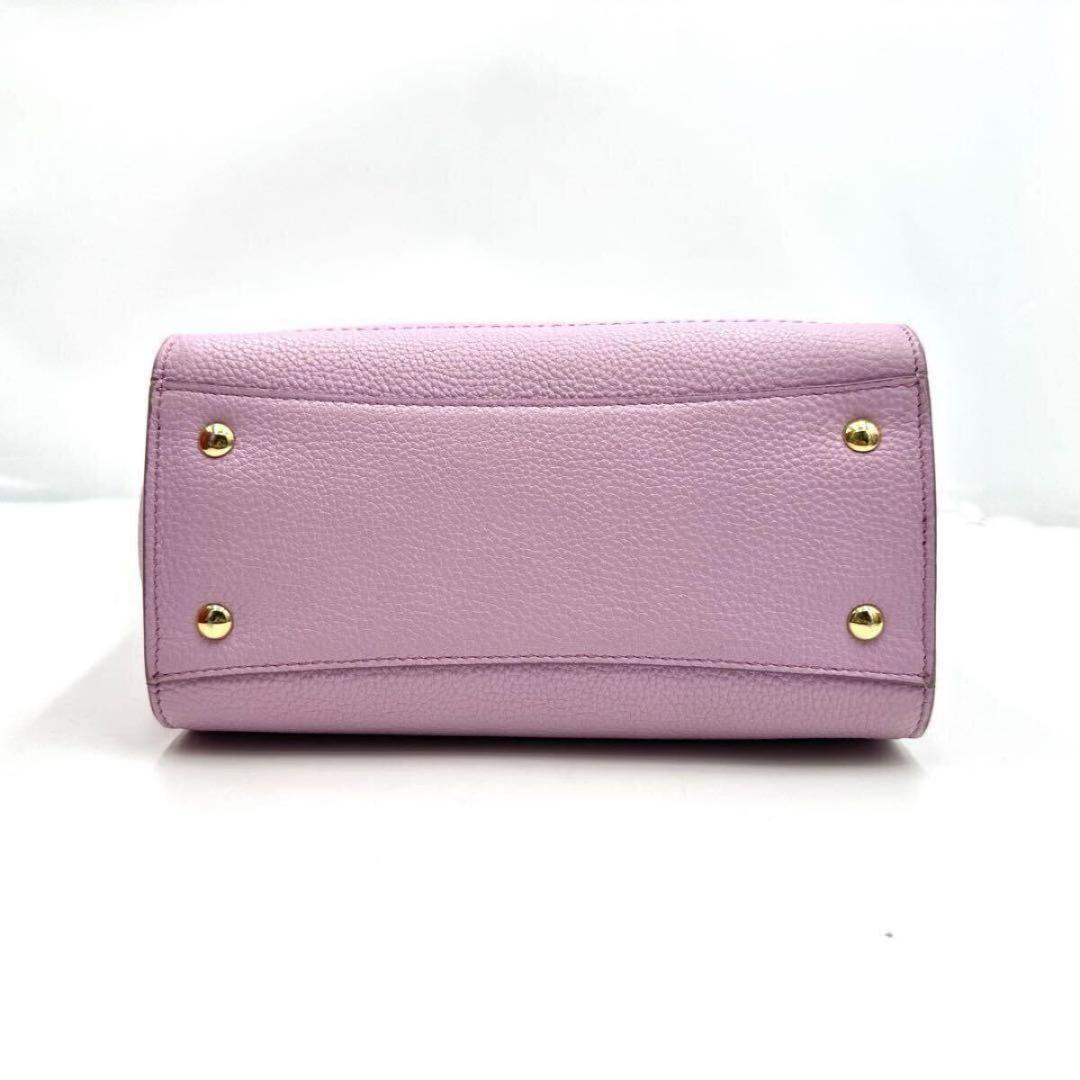 超極美品● フェラガモ 2way ハンドバッグ エイミー ガンチーニ ピンク