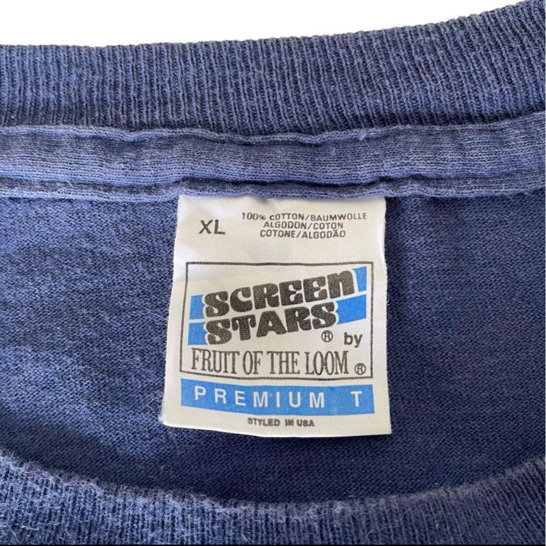 ア*ー様 90s OASIS ネブワース Tシャツ 96年 紺 XL オアシス