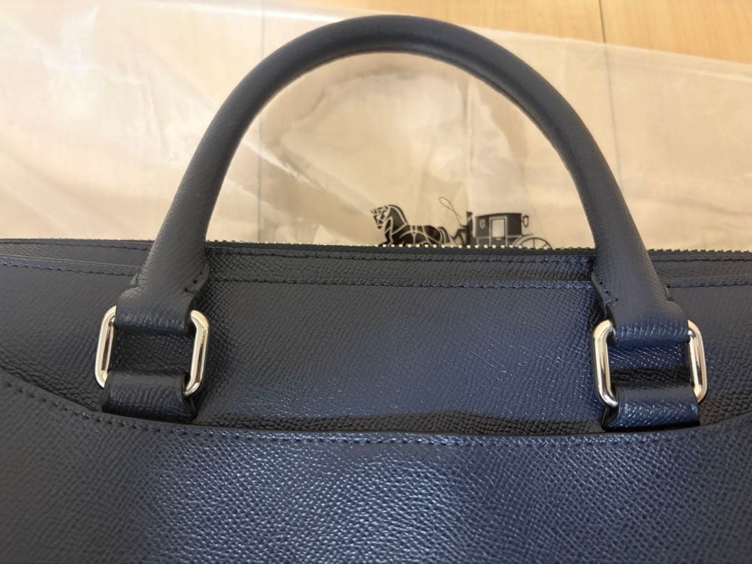【1/12まで】COACH ネイビー ビジネスバッグ