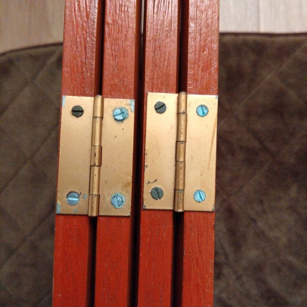 衝立　パーティション 昭和レトロ 4つ折り