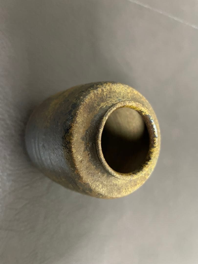 石田陶春　丹波茶入　共箱　仕覆　茶入　丹波焼　茶道具