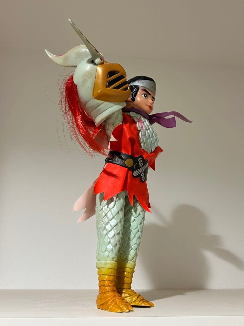 【美品】　変身忍者嵐　当時物　ポピー　面取れ　旧バンダイ　ソフビ　面トレ