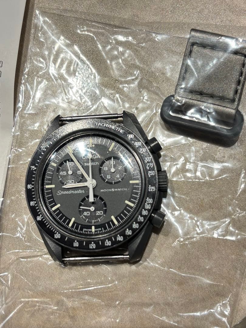 【正規店購入/美品】オメガ × スウォッチ マーキュリー（未使用純正ベルト付）