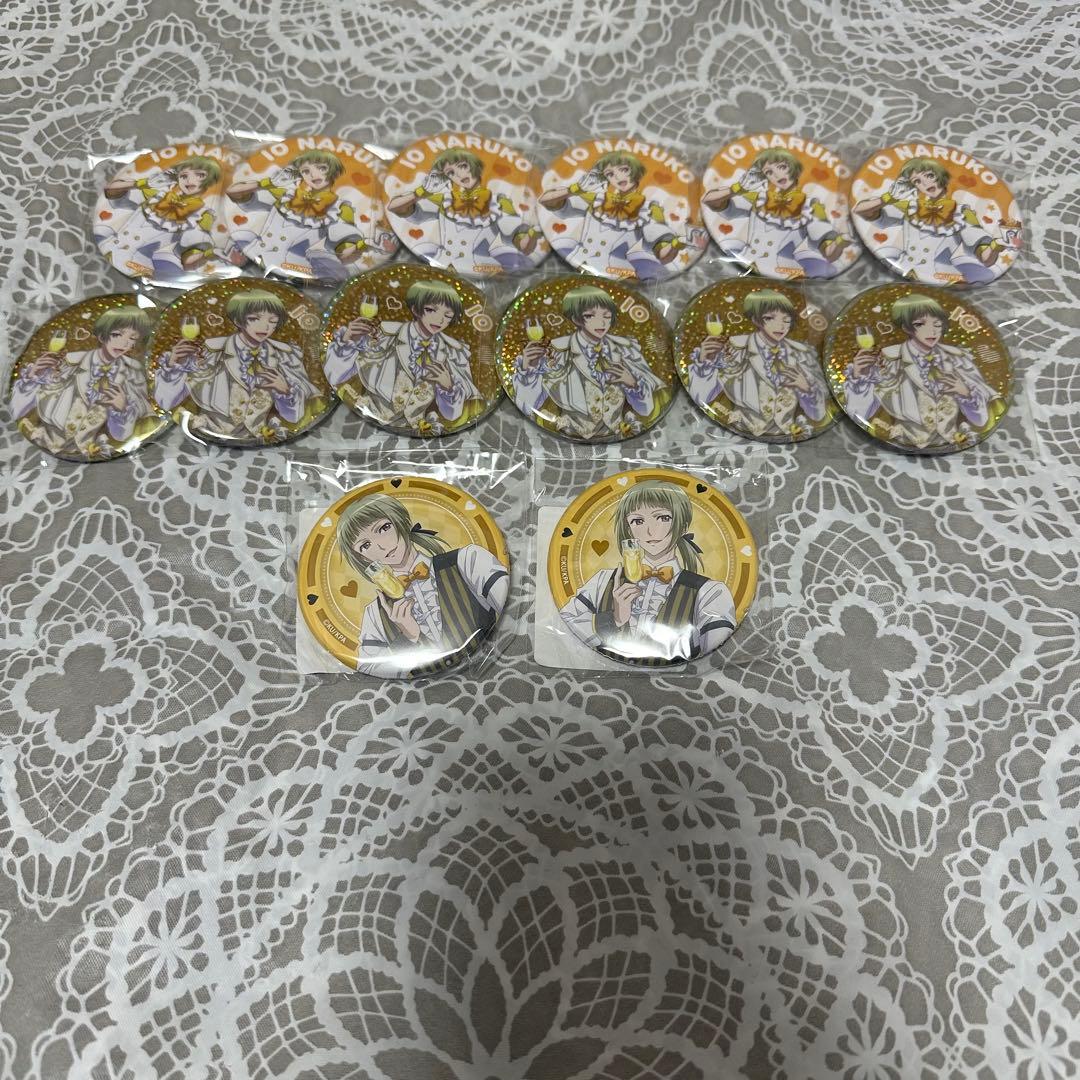 鳴子硫黄　美男高校地球防衛部　アニカフェ　DMM ロールアイス　缶バッジ