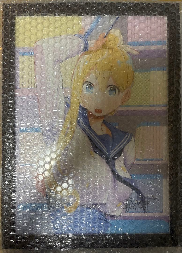 【直筆サイン入り】R15＋じゃダメですか？ 裏谷なぎ かなこ先輩 複製原画