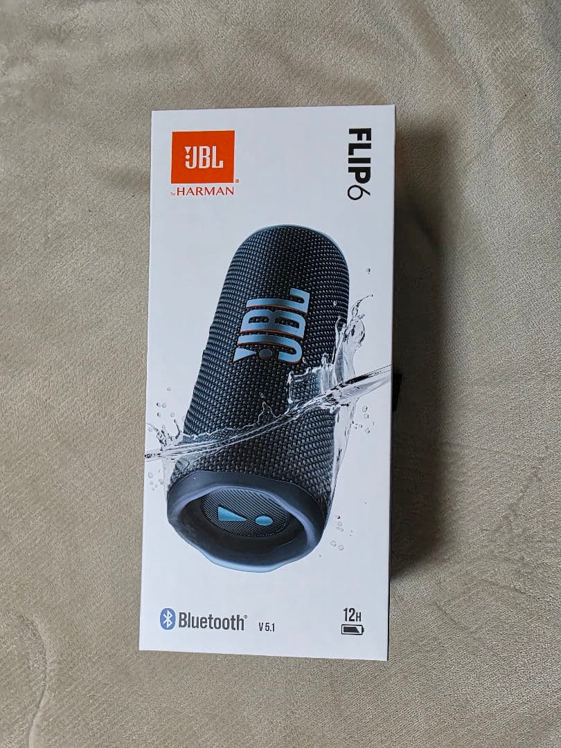 JBL FLIP6 ワイヤレススピーカー(新品未開封) 今日購入した。