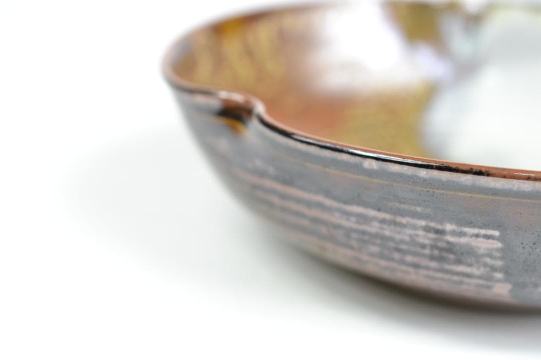 茶道具　高取菓子器　鬼丸雪山造