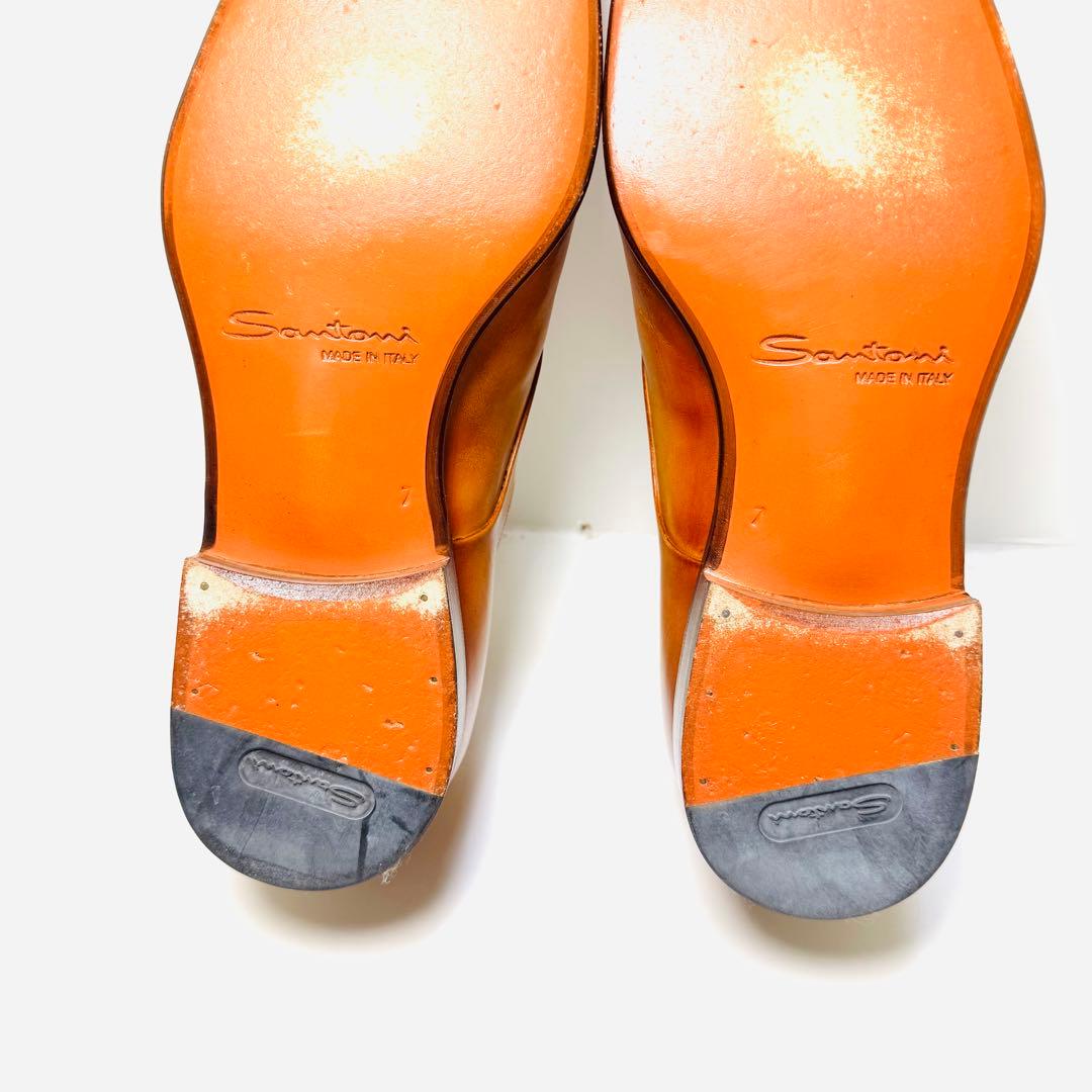美品　Santoni サントーニ　ダブルモンクストラップ 箱 袋付き レザー