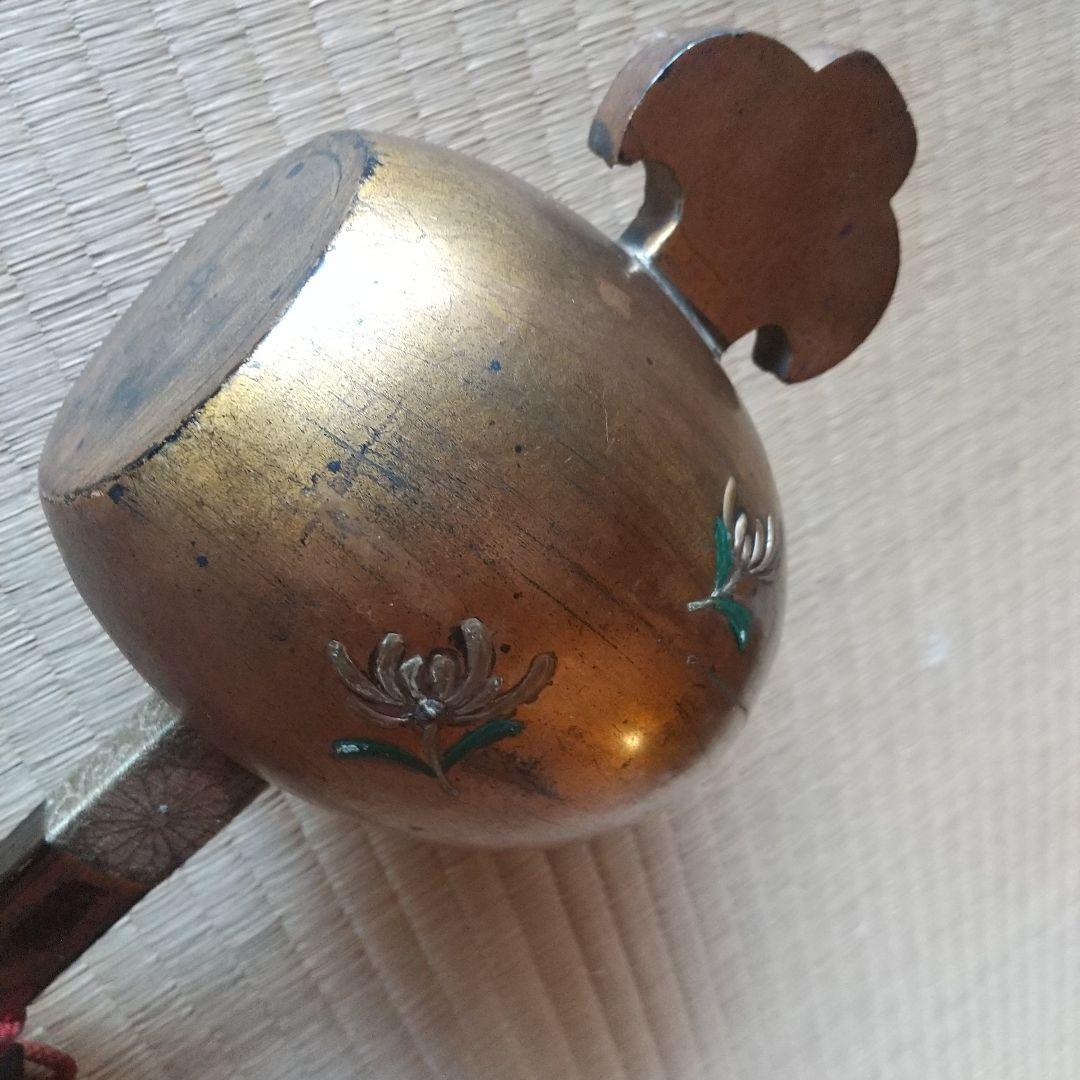 骨董 打出の小槌！木製 来福