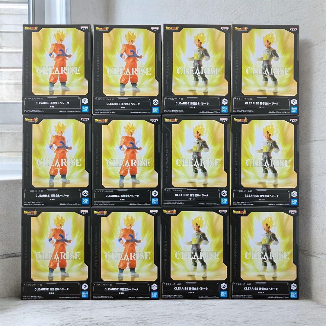 ドラゴンボール超 CLEARISE 孫悟空 ベジータ フィギュア 12個セット