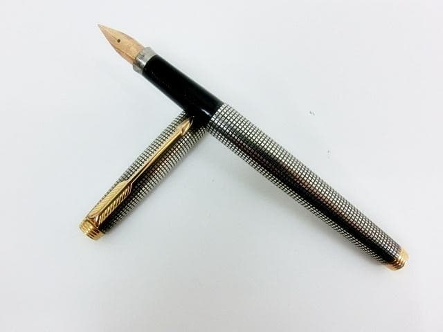 パーカー 万年筆 ペン先 14K POINT 刻印 スターリングシルバー