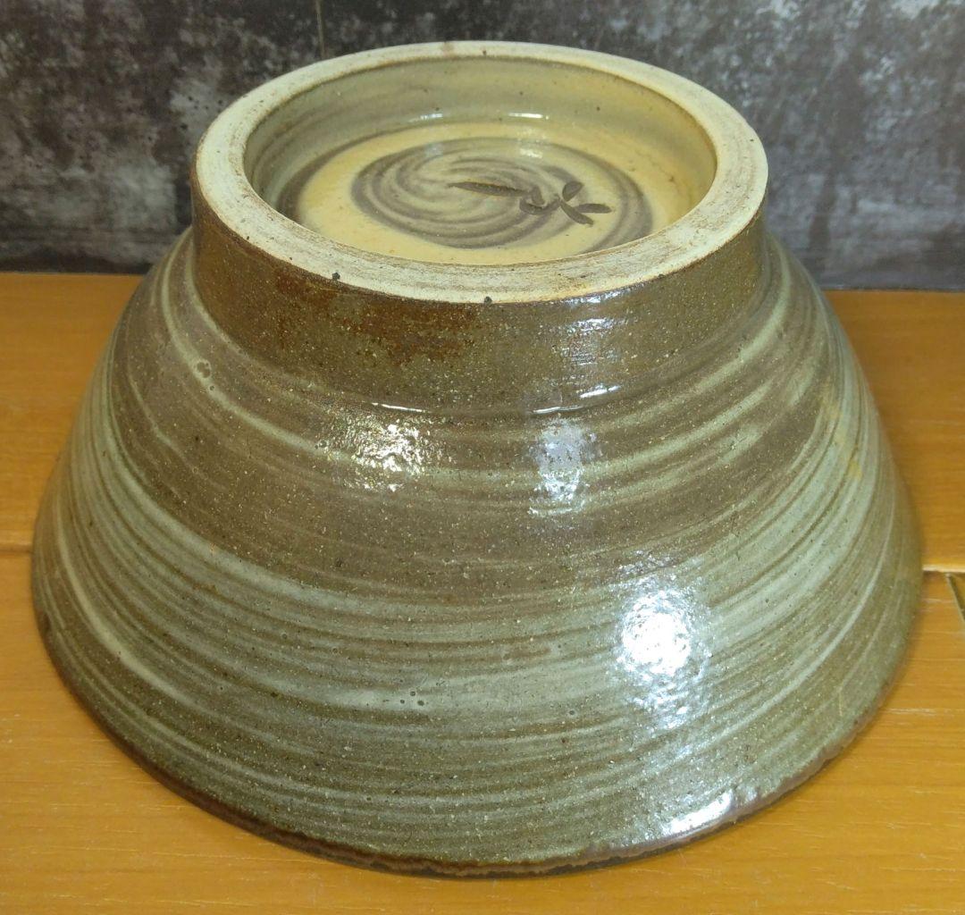 人間国宝 金城次郎 マカイ(魚紋茶碗) 栞 共箱(本人書付) 壷屋焼 やちむん