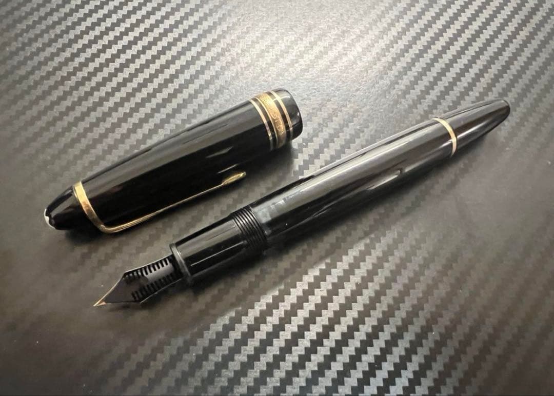 モンブラン マイスターシュテュック 146 万年筆 14C 全金 F 細字　2