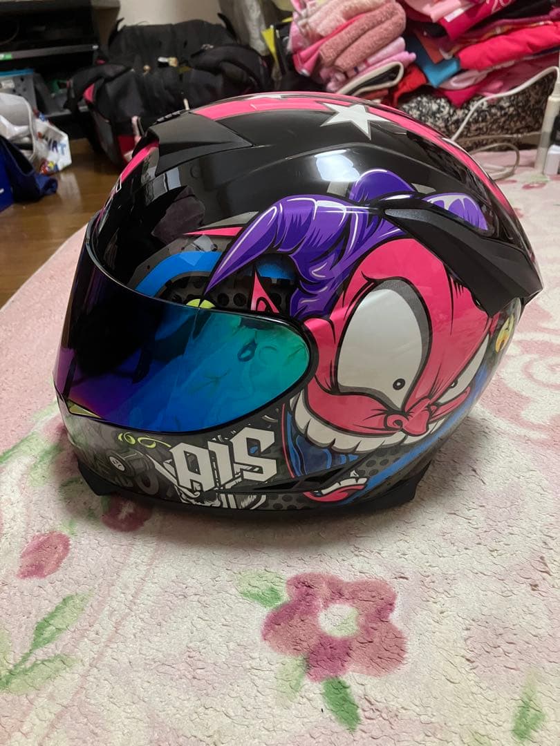 AJS フルフェイスヘルメット 星柄　XL