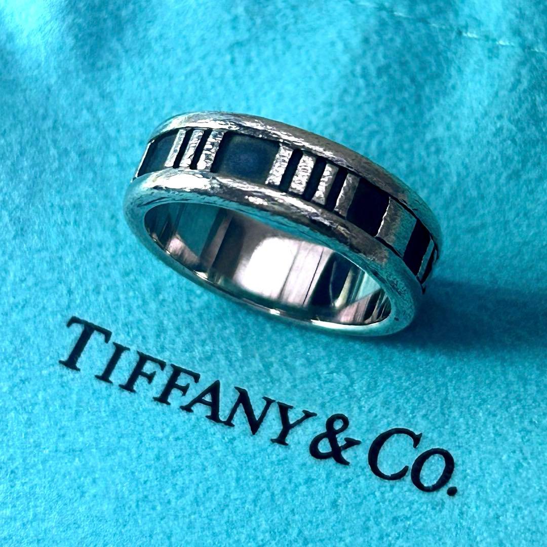 ティファニー Tiffany アトラス リングSV925 ナローリング 13号