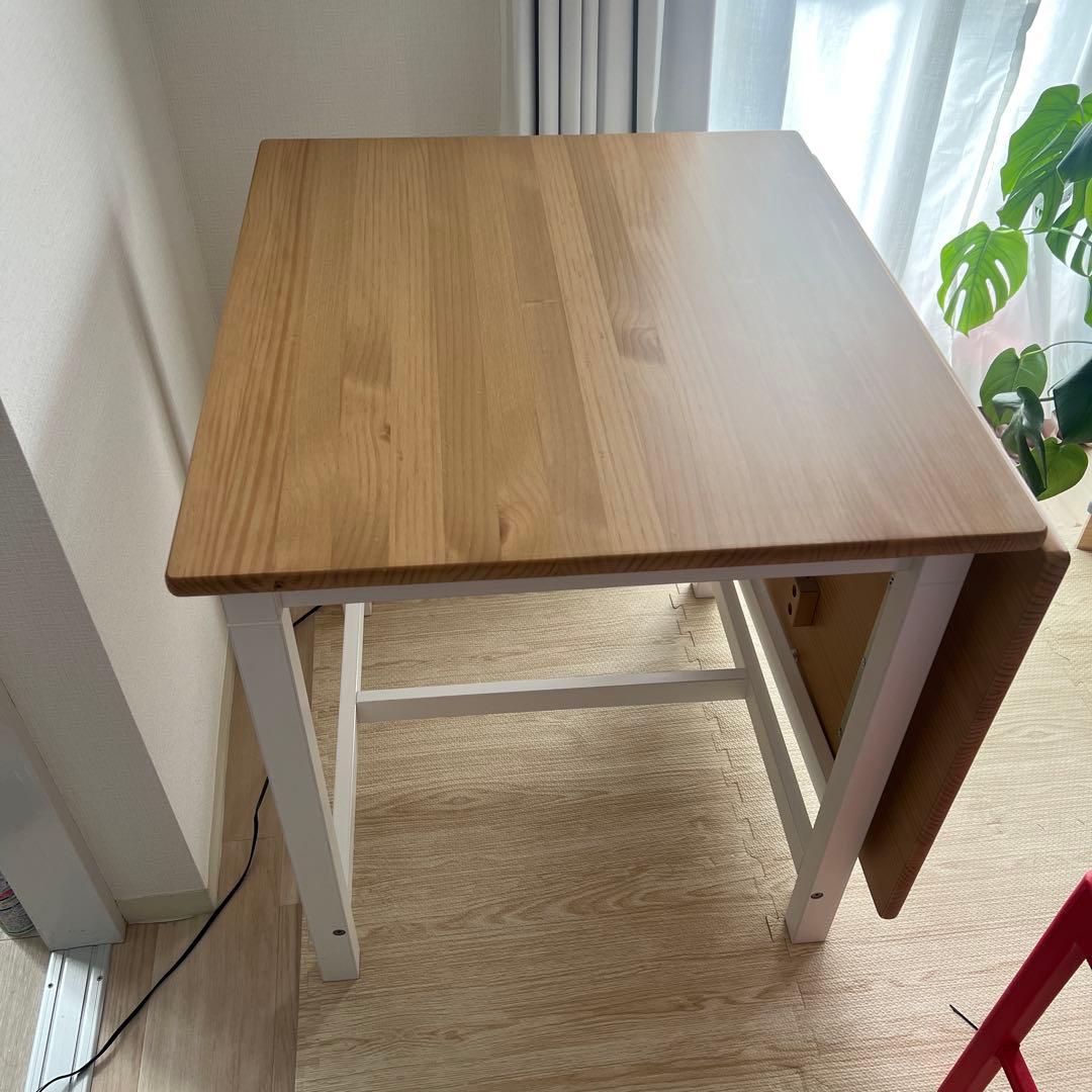 【直接受け取り】IKEA PINNTORP ゲートレッグテーブル
