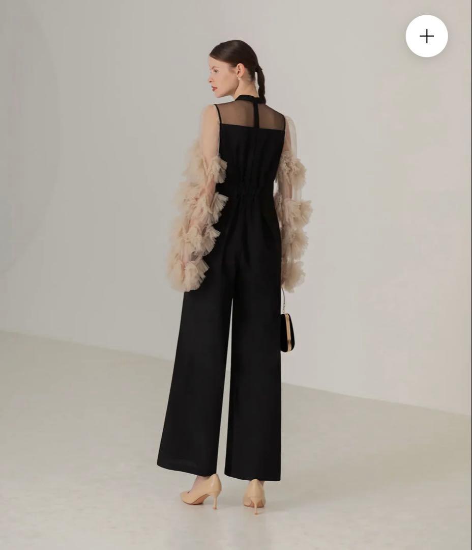 （完売品）leja ボリュームチュールスリーブオールインワンパンツドレス