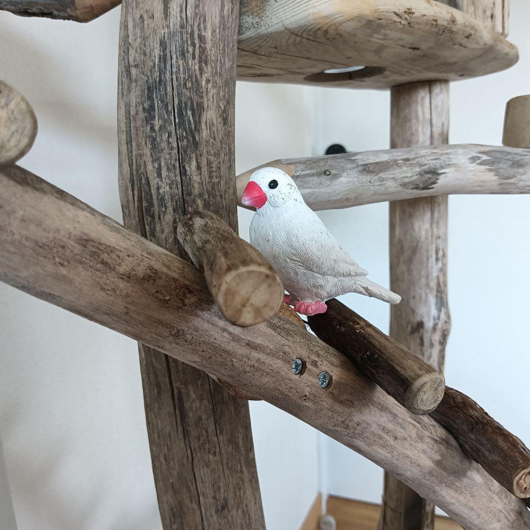 バードアスレチックジム大型 ① 天然木 自然木 流木 インコ おもちゃ