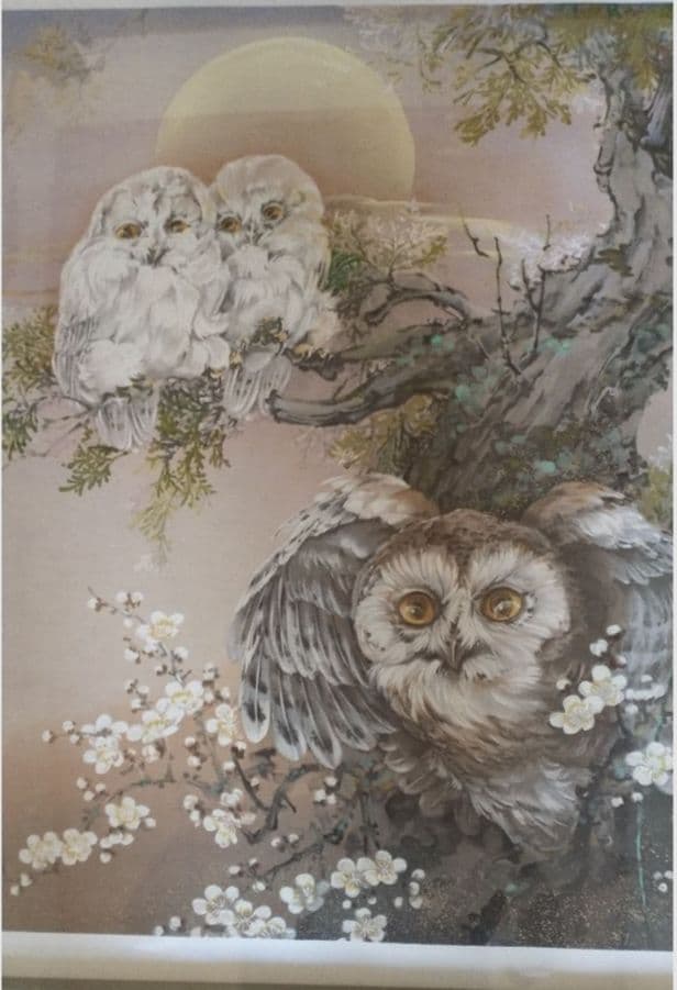 小林康之 「新しい始まり フクロウ」