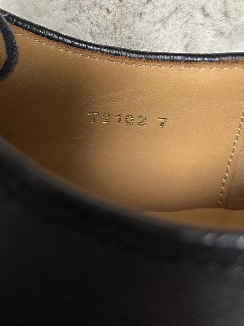 Trading post/Uチップレザーシューズ/size7/黒/2102