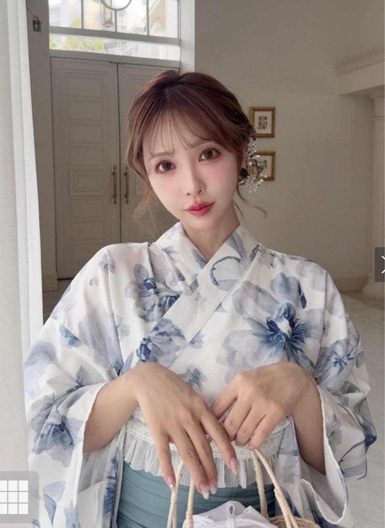 GRL [fy027] 水彩花柄浴衣セット 2WAY セパレート　レギュラー